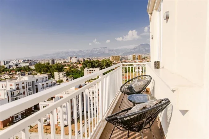 Tirane, jepet me qera apartament 1+1+Aneks+Ballkon Kati 9, 75 m² 550 € (ASTIR)