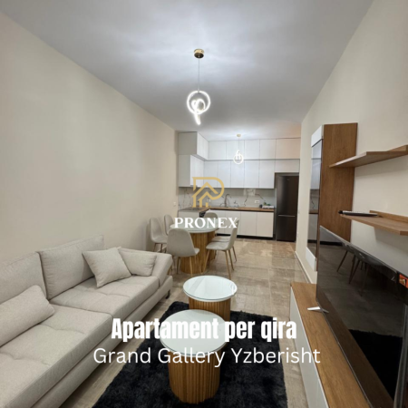 Tirane, jepet me qera apartament 2+1+Ballkon Kati 5, 92 m² 600 € (Yzberisht, Kompleksi Grand Gallery)