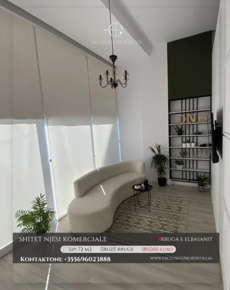 Tirane, shitet ambjent biznesi Kati 0, 72 m² 185.000 € (Rruga Elbasanit)