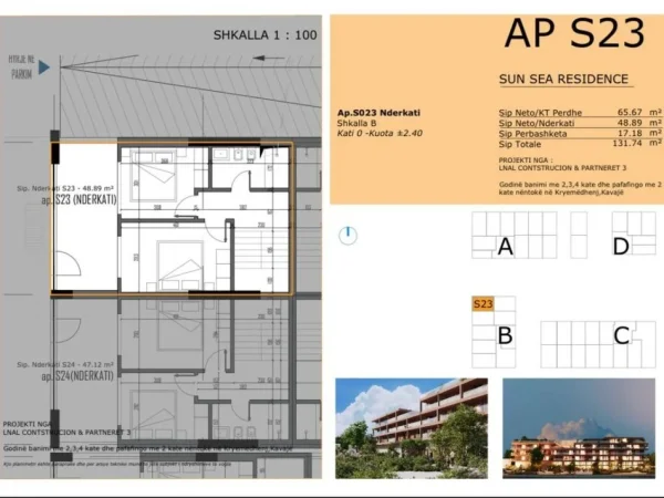 Golem, shitet apartament duplex Dublex , 151.500 €