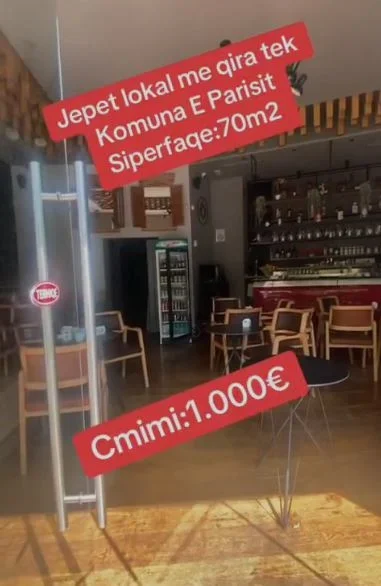 Tirane, jepet me qera ambjent biznesi , 74 m² 1.000 € 