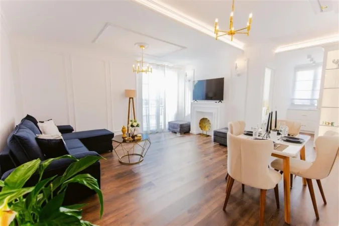 Tirane, jepet me qera apartament 1+1+Ballkon Kati 9, 75 m² 550 € (ASTIR)