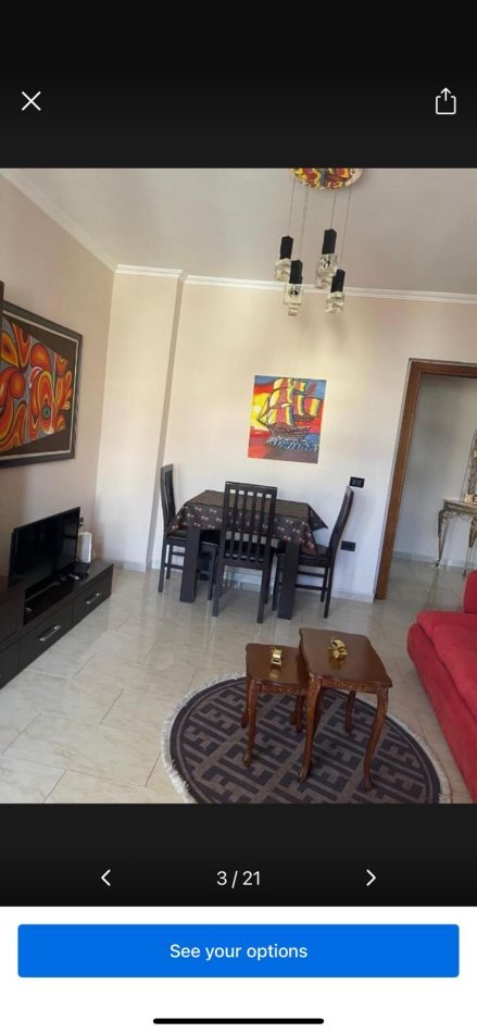 Tirane, jepet me qera apartament 2+1+Ballkon Kati 5, 80 m² 35.000 € (Xhamia e Tabakeve)