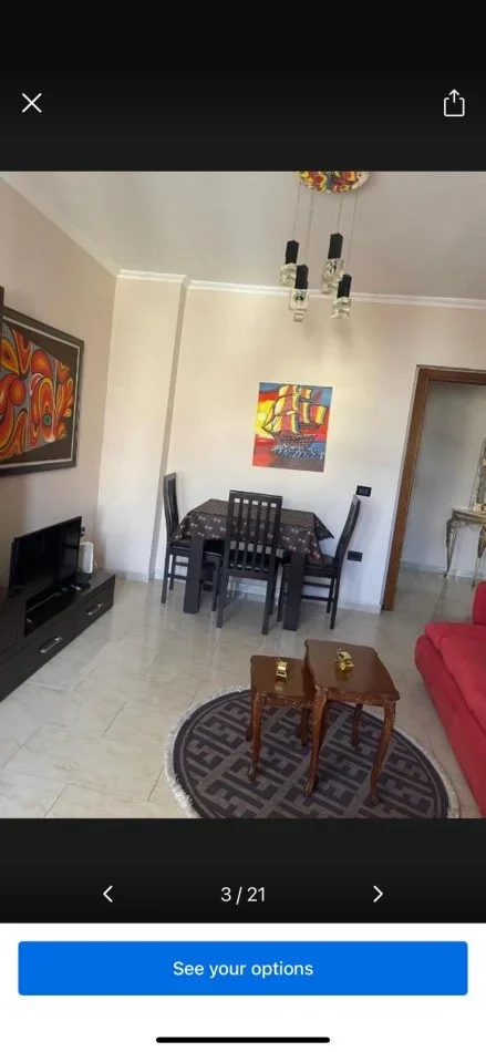 Tirane, jepet me qera apartament 2+1+Ballkon Kati 5, 80 m² 35.000 € (Xhamia e Tabakeve)