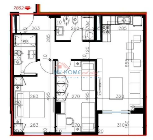 Tirane, shitet apartament 2+1+Ballkon Kati 5, 91 m² 129.000 € (Univers City)