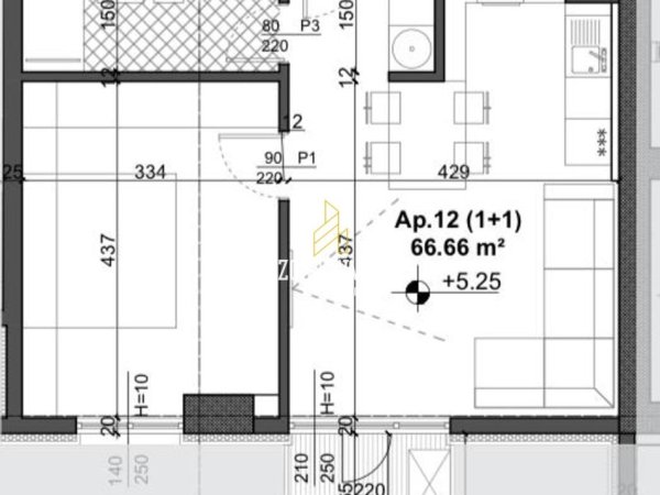 Tirane, shitet apartament 1+1 Kati 2, 66 m² 96.657 € (rruga simon gjomi)