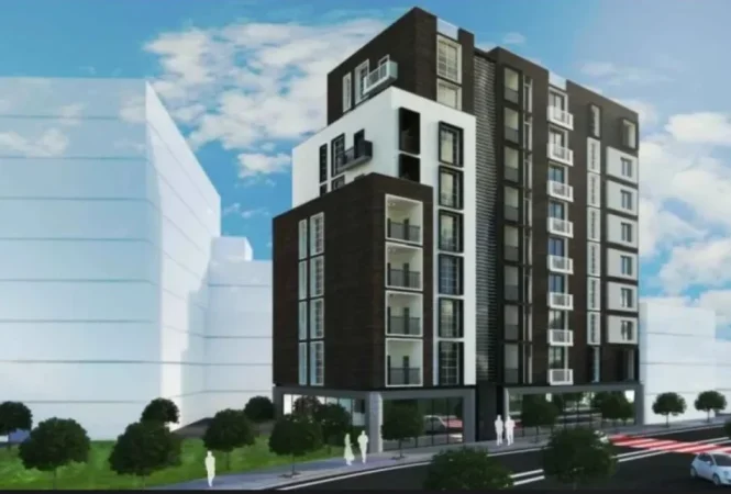 Tirane, shitet apartament 1+1+Ballkon Kati 9, 70 m² 196.280 € (Rruga e Kavajes)