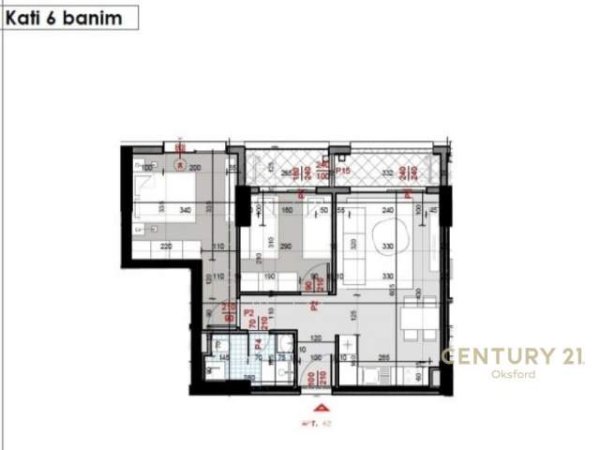 Tirane, shitet apartament 2+1+A+BLK Kati 6, 92 m² 92.000 Euro (rruga e kavajes)