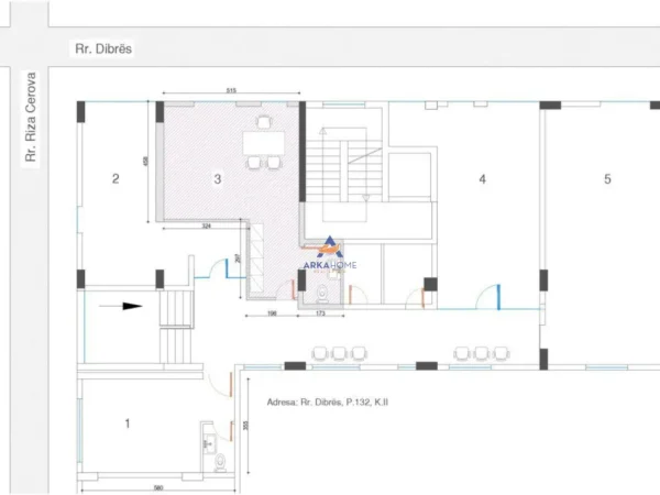 Tirane, jepet me qera ambjent biznesi Kati 1, 40 m² 430 € (Rruga e Dibres)