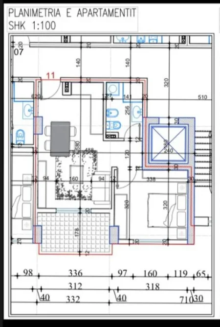 Tirane, shitet apartament 1+1+Ballkon Kati 1, 54 m² 53.890 € (Paskuqan)