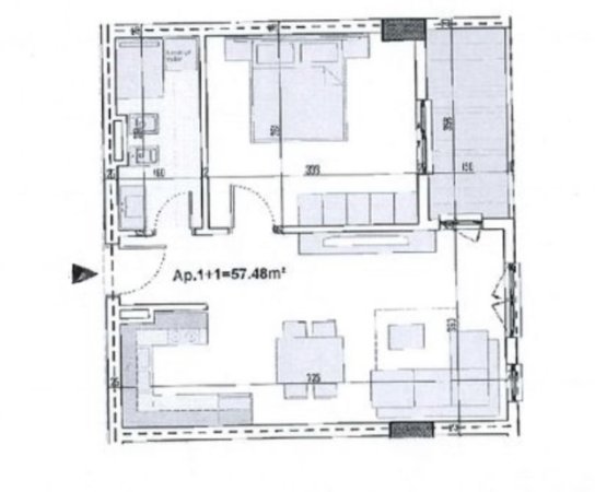 Tirane, shitet apartament 1+1+Ballkon Kati 3, 66 m² 63.070 € (Paskuqan, Ringside Residence)