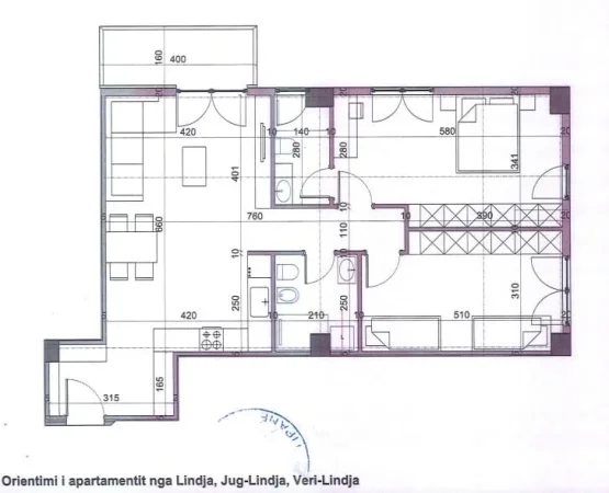 SHITET APARTAMENT 2+1+2 FUSHA E AVIACIONIT 168.200
