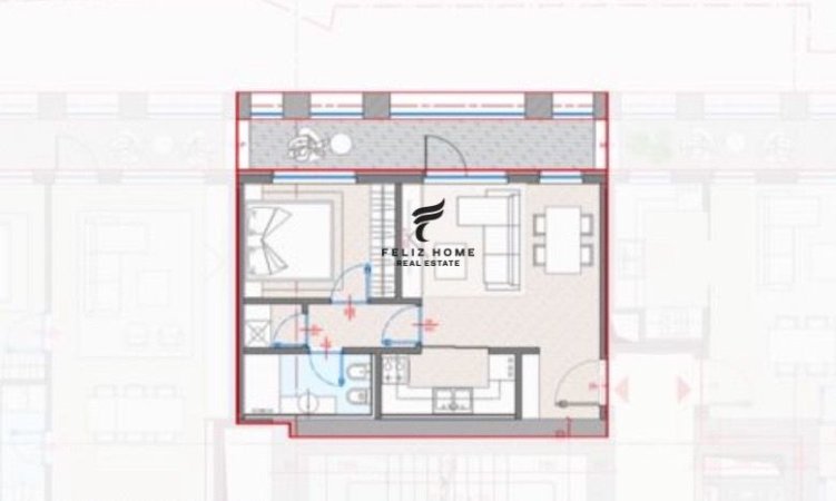 Tirane, shitet apartament 1+1 Kati 7, 84 m² (KOMPLEKSI MANHATAN)