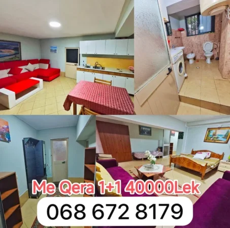 Tirane, jepet me qera 1+1+Ballkon Kati 0, 60 m² 400 € 