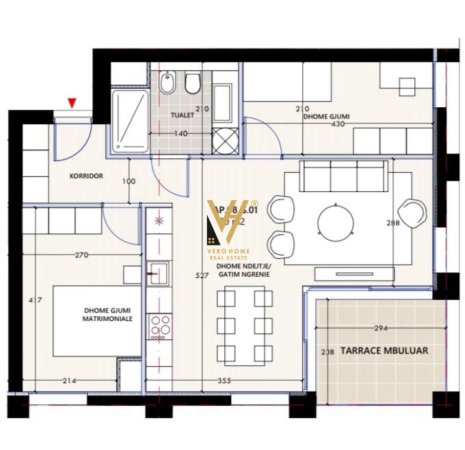 Vlore, shitet apartament 2+1+Ballkon Kati 1, 90 m² 333.000 € (VLORA MARINA)