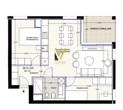 Vlore, shitet apartament 2+1+Ballkon Kati 2, 90 m² 333.000 € (VLORA MARINA)