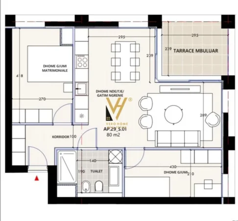 Vlore, shitet apartament 2+1+Ballkon Kati 4, 90 m² 333.000 € (VLORA MARINA)