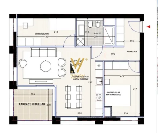 Vlore, shitet apartament 2+1+Ballkon Kati 3, 93 m² 346.700 € (VLORA MARINA)