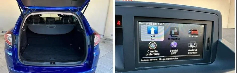 Tirane, shes makine Renault Megane Nafte, blu e errët automatik Klima 5.200 €