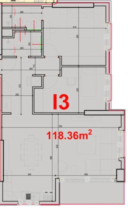 Tirane, shitet apartament 2+1 Kati 3, 118 m² 236.000 € (PLADIUM RESIDENCE)