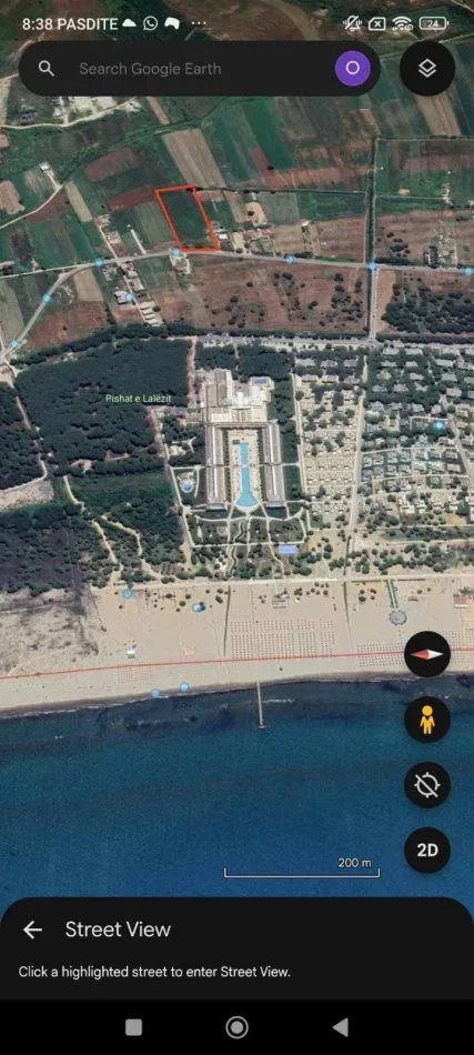 Durres,Melia,GJIRI Lalzit(lalzy bay )10.000m2 per NDERTIM ose me qera