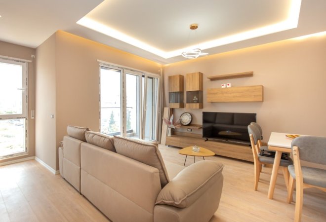 Tirane, jepet me qera apartament 1+1+Ballkon Kati 6, 57 m² 600 € (tek Rruga Jordan Misja)