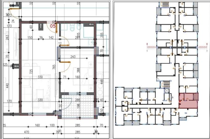 Tirane, shitet apartament 1+1+Ballkon Kati 4, 63 m² 59.100 € (Paskuqan, Shkolla Lidhja e Prizerenit)
