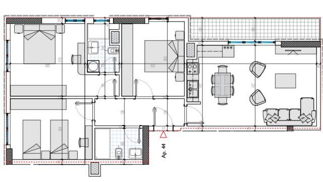 Tirane, shitet apartament 3+1 Kati 8, 118 m² 87.000 Euro (Univers City)