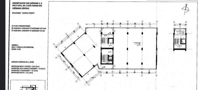 Tirane, shes ambjent biznesi Kati 1, 583 m² 2.600 Euro/m2 (Rruga e Kavajes)