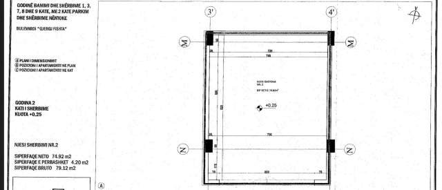 Tirane, shes apartament Kati 3, 70 m² 5.000 Euro/m2 (Rruga e Kavajes)