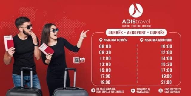Durres, - Linja e transportit Udhetareve Durres-Rinas ( Aeroport ) - Durres