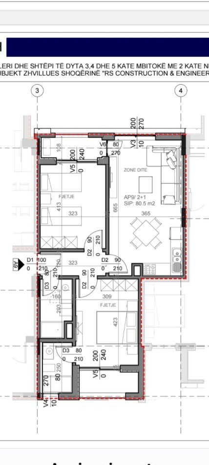 Radhime - Orikum, shitet apartament 2+1 Kati 2, 96 m² 330.000 € (Radhime Vlore)