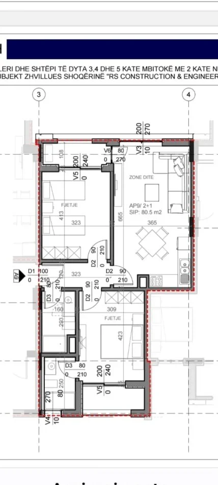 Radhime - Orikum, shitet apartament 2+1 Kati 2, 96 m² 290.000 € (Radhime Vlore)
