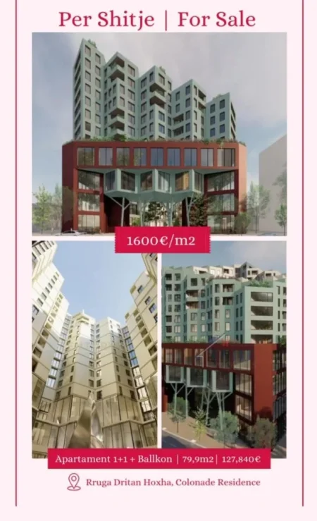 Tirane, shitet apartament 1+1+Aneks+Ballkon , 80 m² 127.840 € (laprake)