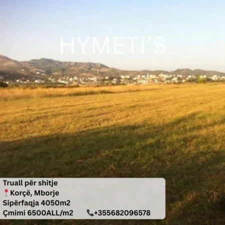 Korce, shitet truall , 4.050 m² 65.000 € (Mborje, Korçë)