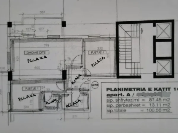 Tirane, shes apartament 2+1+Aneks+Ballkon Kati 10, 101 m² 310.000 € (Galeria)