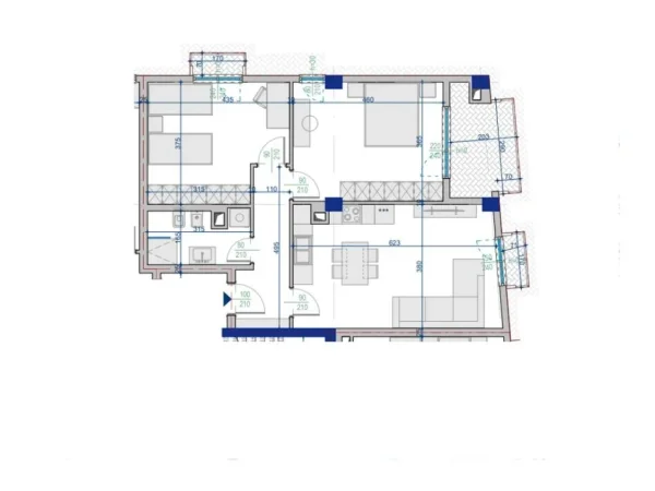 Tirane, shes apartament 2+1+Aneks+Ballkon Kati 5, 100 m² 110.000 € 