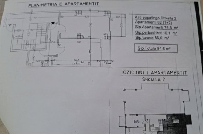 Tirane, shitet 2+1+Aneks+Ballkon Kati 5, 85 m² 