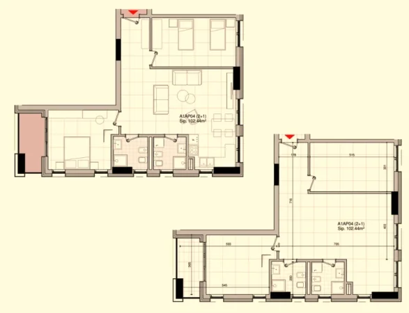 Tirane, shes apartament 2+1+Ballkon Kati 2, 121 m² 267.000 € (Bulevardi i Ri)
