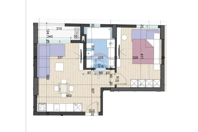 Tirane, shitet apartament 1+1+Ballkon , 64 m² 135.000 € 