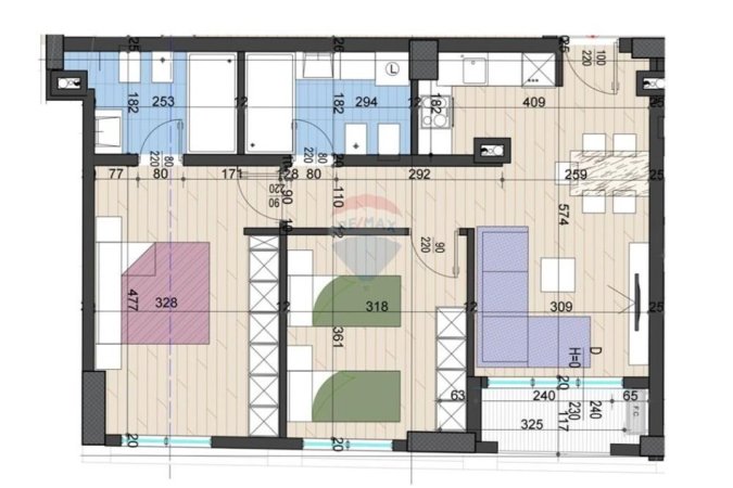 Tirane, shitet apartament 2+1+Ballkon , 88 m² 185.000 € 