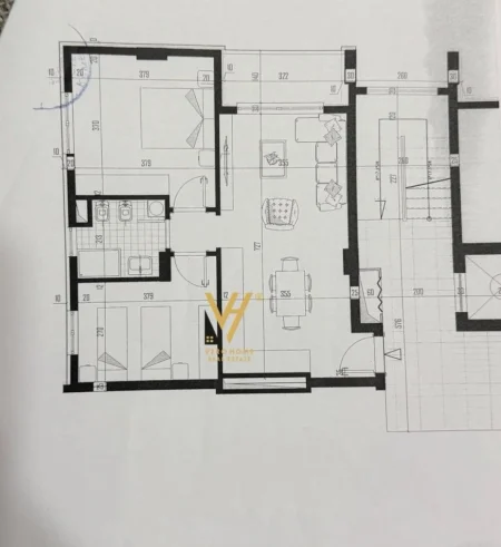 Tirane, shitet apartament 1+1+Ballkon Kati 6, 82 m² 100.000 € (KAMEZ)