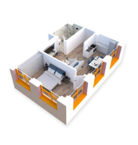 Tirane, shitet apartament 1+1 Kati 1, 60 m² 60.000 Euro (Pasho Hysa)
