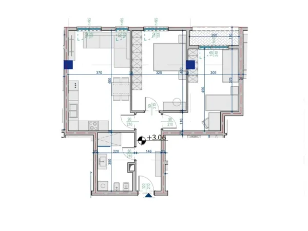 Tirane, shitet apartament 2+1 , 94 m² 130.300 € 