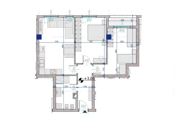 Tirane, shitet apartament 2+1 , 94 m² 130.300 € 