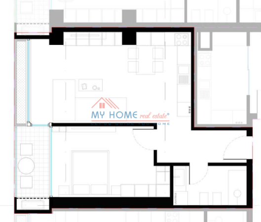 Tirane, shitet apartament 1+1+Ballkon Kati 14, 82 m² 148.070 € (Rruga Dritan Hoxha)