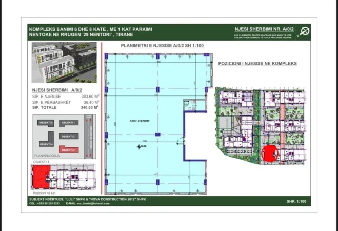 Tirane, shitet dyqan Kati 0, 340 m² 850.000 € (ISH SHESHI SHQIPONJA)