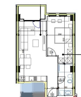 Tirane, shitet apartament 1+1 Kati 5, 73 m² 120.000 € (RRUGA DRITAN HOXHA)