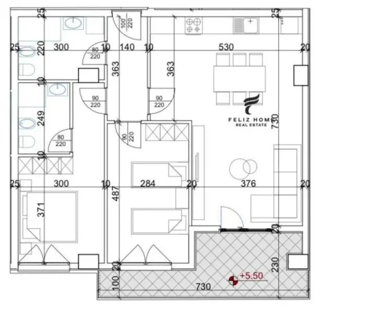 Tirane, shitet apartament 2+1 Kati 3, 117 m² 187.000 € (RRUGA DRITAN HOXHA)