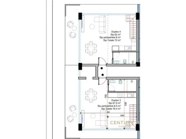 Vlore, shitet apartament duplex 2+1 Kati 0, 77 m² 244.500 € (Radhime , Regina Palm 4)